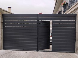 puerta para cierre de finca  en aluminio soldado