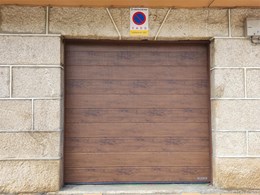 Puerta seccional  Renomatic Decocolor Dark Oak